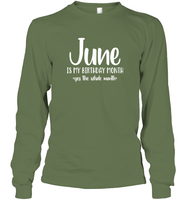 June Birthday Month Unisex Long Sleeve Classic Tee