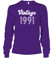 1991 Retro Vintage Birth Year Blast Unisex Long Sleeve Classic Tee