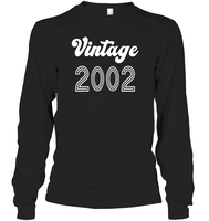 2002 Retro Vintage Birth Year Blast Unisex Long Sleeve Classic Tee
