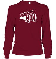 Cheer Mom With Megaphone Unisex Long Sleeve Classic Tee