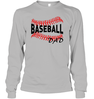 Baseball Dad Shirt, Long Sleeve, Hoodie, and Sweatshirt With Baseball Stripes