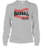 Baseball Dad Shirt, Long Sleeve, Hoodie, and Sweatshirt With Baseball Stripes