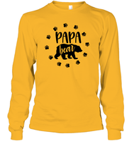 Papa Bear Family Shirt Unisex Long Sleeve Classic Tee
