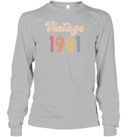 1981 Retro Vintage Birth Year Blast Unisex Shirt, Long Sleeve, Hoodie, Sweatshirt