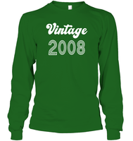 2008 Retro Vintage Birth Year Blast Unisex Long Sleeve Classic Tee