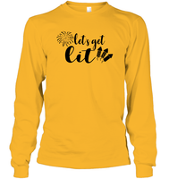 Let's Get Lit 4th Of July Shirt Unisex Long Sleeve Classic Tee