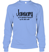 January Birthday Month Unisex Long Sleeve Classic Tee