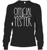 Official Cookie Tester Christmas Shirt Unisex Long Sleeve Classic Tee