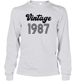 1987 Retro Vintage Birth Year Blast Unisex Long Sleeve Classic Tee