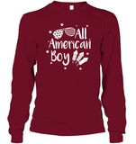 All American Boy 4th Of July Shirt Unisex Long Sleeve Classic Tee