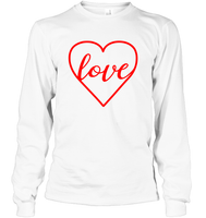 Love In Heart Valentine's Day Shirt For Adults