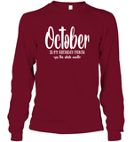 October Birthday Month Unisex Long Sleeve Classic Tee