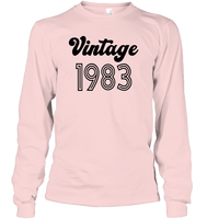 1983 Retro Vintage Birth Year Blast Unisex Long Sleeve Classic Tee