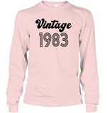 1983 Retro Vintage Birth Year Blast Unisex Long Sleeve Classic Tee