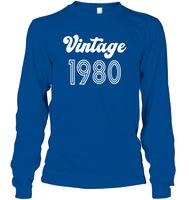 1980 Retro Vintage Birth Year Blast Unisex Long Sleeve Classic Tee