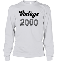 2000 Retro Vintage Birth Year Blast Unisex Long Sleeve Classic Tee