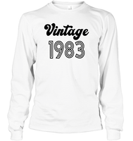 1983 Retro Vintage Birth Year Blast Unisex Long Sleeve Classic Tee