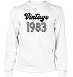 1983 Retro Vintage Birth Year Blast Unisex Long Sleeve Classic Tee