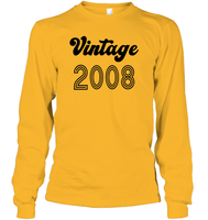 2008 Retro Vintage Birth Year Blast Unisex Long Sleeve Classic Tee