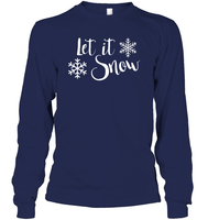 Let It Snow Christmas Shirt Unisex Long Sleeve Classic Tee