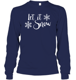 Let It Snow Christmas Shirt Unisex Long Sleeve Classic Tee