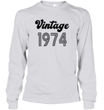 1974 Retro Vintage Birth Year Blast Unisex Long Sleeve Classic Tee