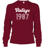 1987 Retro Vintage Birth Year Blast Unisex Long Sleeve Classic Tee