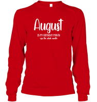 August Birthday Month Unisex Long Sleeve Classic Tee