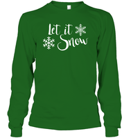 Let It Snow Christmas Shirt Unisex Long Sleeve Classic Tee