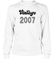 2007 Retro Vintage Birth Year Blast Unisex Long Sleeve Classic Tee