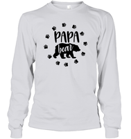 Papa Bear Family Shirt Unisex Long Sleeve Classic Tee
