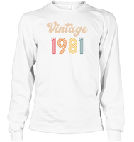1981 Retro Vintage Birth Year Blast Unisex Shirt, Long Sleeve, Hoodie, Sweatshirt