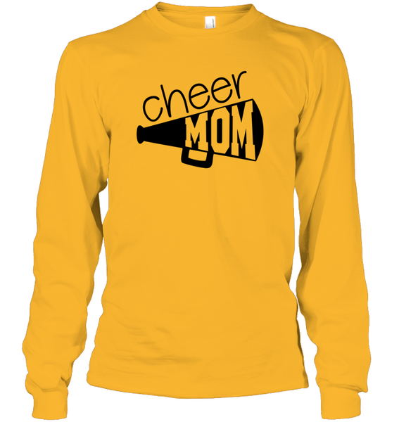 Cheer Mom With Megaphone Unisex Long Sleeve Classic Tee