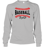 Baseball Dad Shirt, Long Sleeve, Hoodie, and Sweatshirt With Baseball Stripes