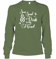 Sun Sand & A Drink In My Hand Bachelorette Shirt For Women
