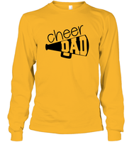 Cheer Dad With Megaphone Unisex Long Sleeve Classic Tee