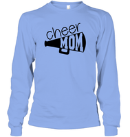 Cheer Mom With Megaphone Unisex Long Sleeve Classic Tee