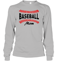 Baseball Mom Shirt, Long Sleeve, Hoodie, and Sweatshirt With Baseball Stripes