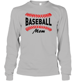 Baseball Mom Shirt, Long Sleeve, Hoodie, and Sweatshirt With Baseball Stripes