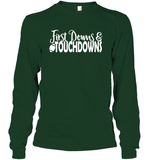 First Downs & Touchdowns Shirt - Score Big in Style! Unisex Long Sleeve Classic Tee