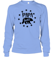Papa Bear Family Shirt Unisex Long Sleeve Classic Tee