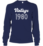 1980 Retro Vintage Birth Year Blast Unisex Long Sleeve Classic Tee