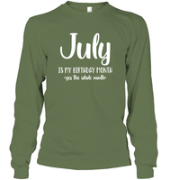 July Birthday Month Unisex Long Sleeve Classic Tee