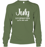 July Birthday Month Unisex Long Sleeve Classic Tee