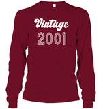 2001 Retro Vintage Birth Year Blast Unisex Long Sleeve Classic Tee