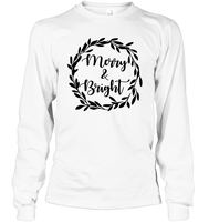 Merry & Bright Christmas Shirt For Women