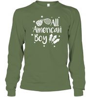 All American Boy 4th Of July Shirt Unisex Long Sleeve Classic Tee