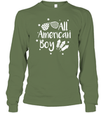 All American Boy 4th Of July Shirt Unisex Long Sleeve Classic Tee