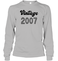 2007 Retro Vintage Birth Year Blast Unisex Long Sleeve Classic Tee