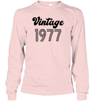1977 Retro Vintage Birth Year Blast Unisex Long Sleeve Classic Tee